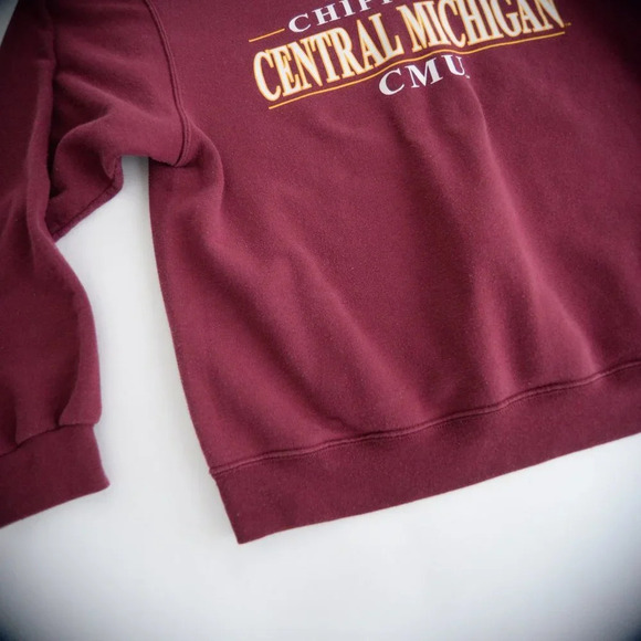 Vintage Jerzees NuBlend Maroon CMU Crewneck Sweater M - Picture 7 of 11
